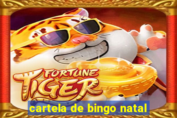 cartela de bingo natal